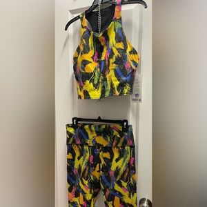 Lululemon long line sports bra and matching leggings